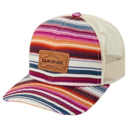 Dakine Peak to Peak Trucker Hat in Blanket Stripe and Rubber